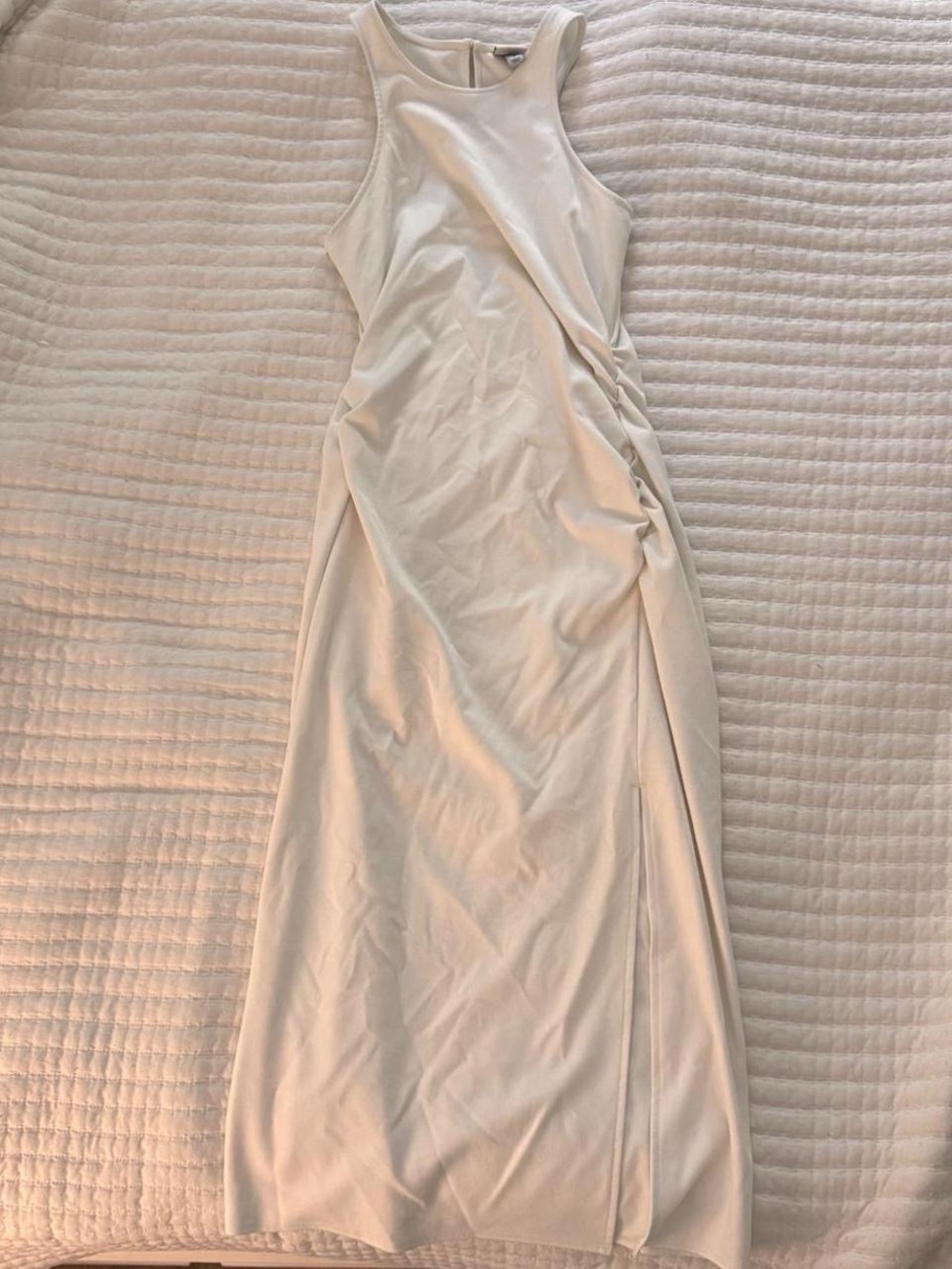 A New Day white sleeveless high neck midi dress- size S